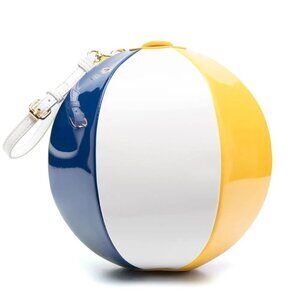 SOLD! MOSCHINO Couture Jeremy Scott Multicolor Beach Ball Wristlet Clutch Bag